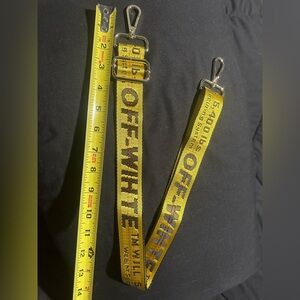 Off-White Bold Yellow Strap with Silver Hardware
